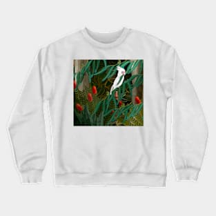 Corella and Gum Leaves Crewneck Sweatshirt